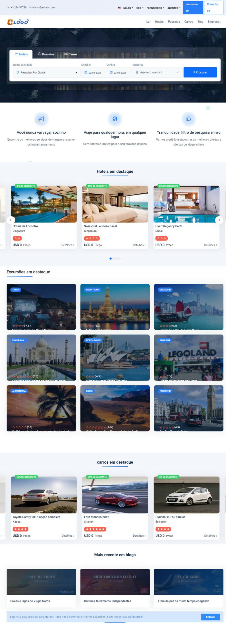 Script Agencia De Viagem Hotel Resort Reserva de Quartos