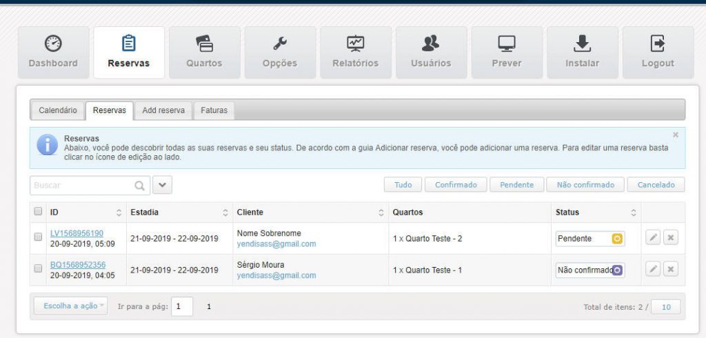 Script Motor De Reserva De Quartos Para Hotel