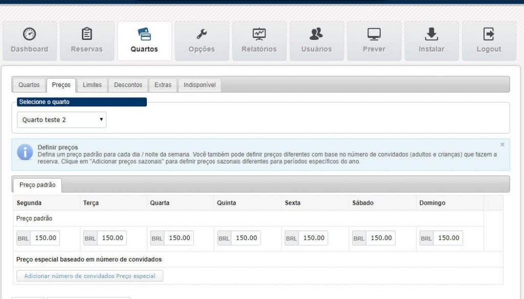 Script Motor De Reserva De Quartos Para Hotel