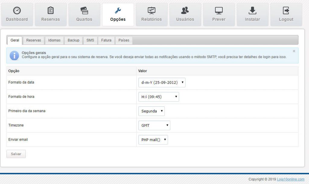 Script Motor De Reserva De Quartos Para Hotel