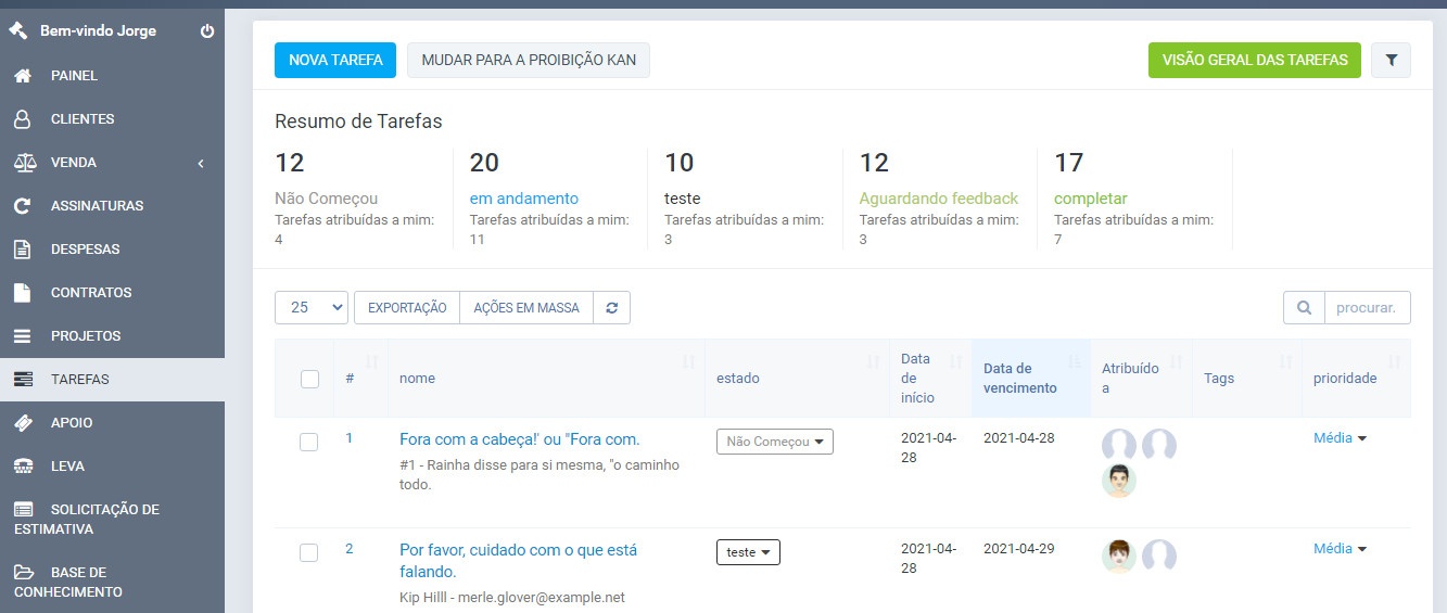 Script Financeiro Perfex CRM completo