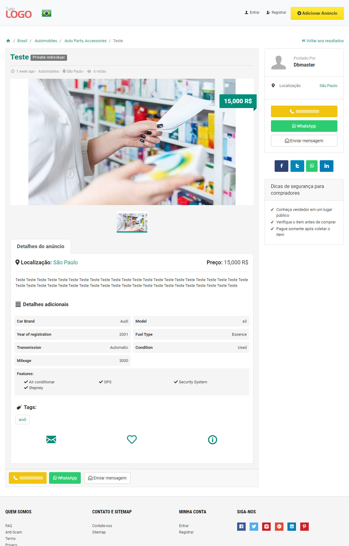 Script de Classificados online PHP Completo Em Português Com Admin Atualizado