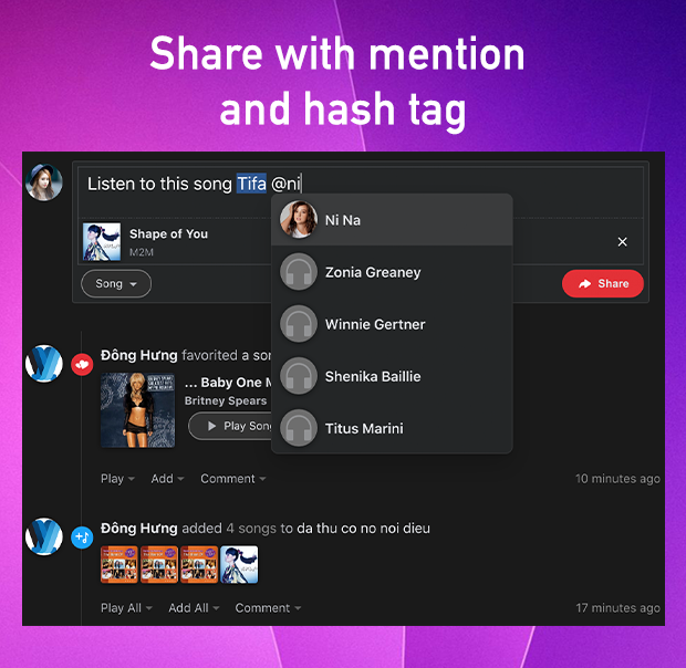 Plataforma de compartilhamento músicas