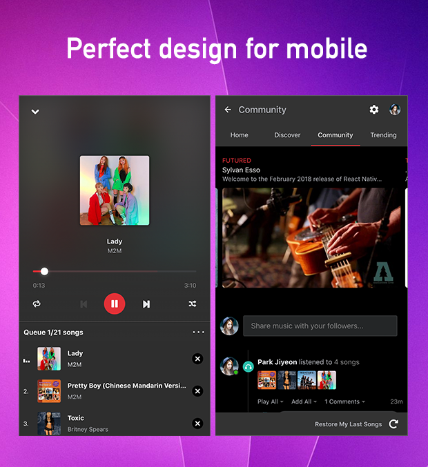 Plataforma de compartilhamento músicas