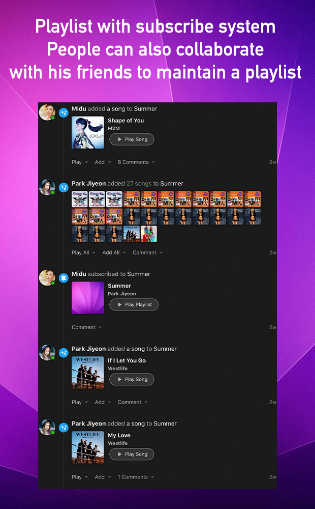 Plataforma de compartilhamento músicas