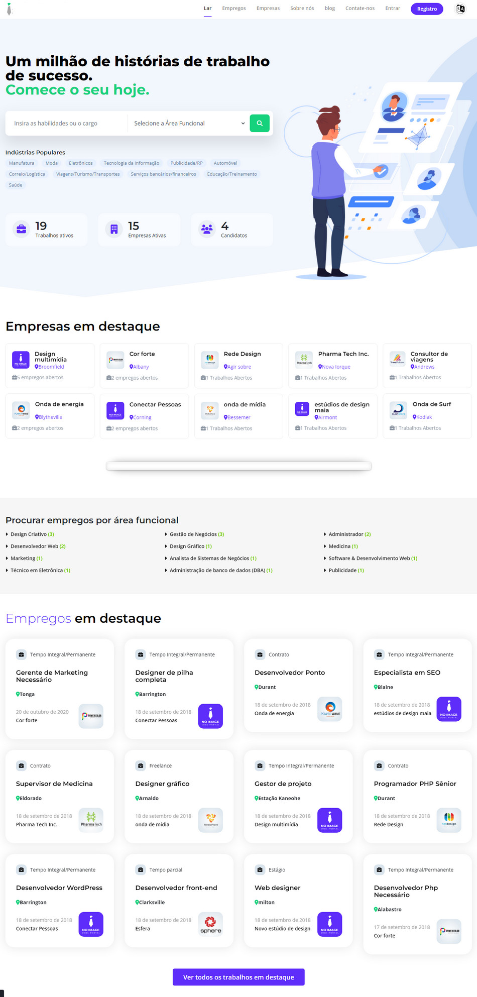 Script Site de empregos Portal de empregos