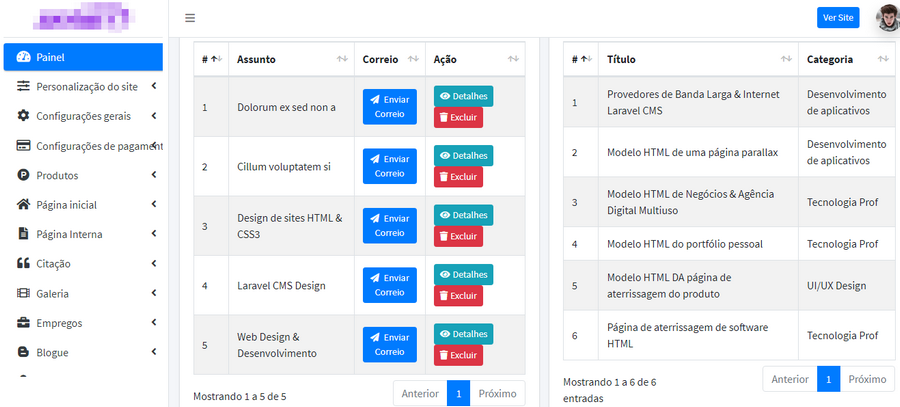 Site administrável Loja Virtual Responsivo 2023 CMS