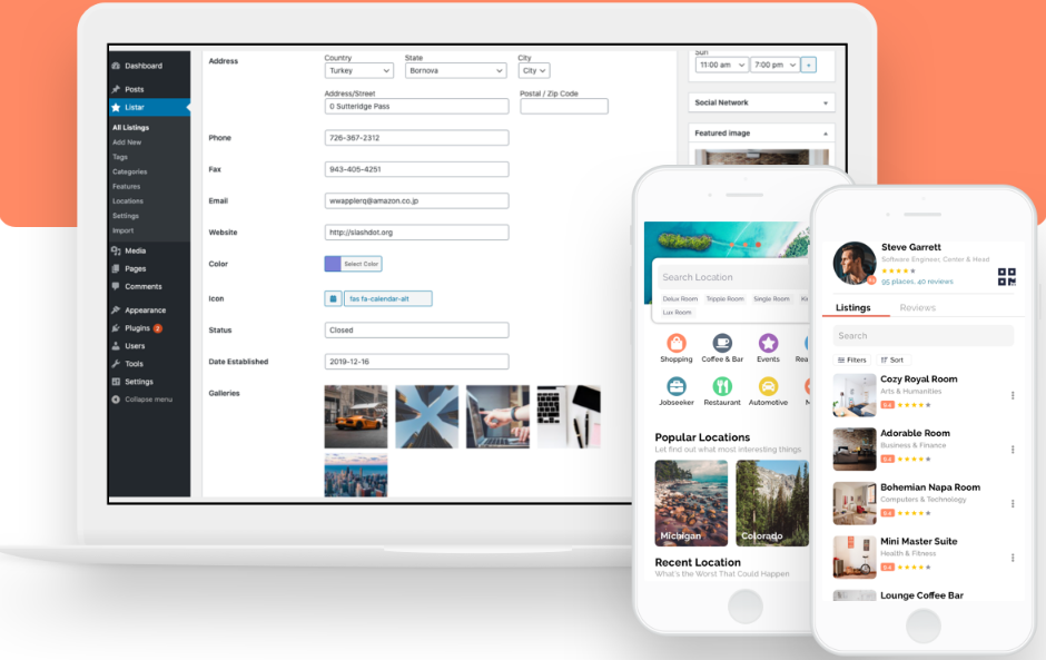 Aplicativo Guia Comercial Android e IOS Online com Administração SaaS