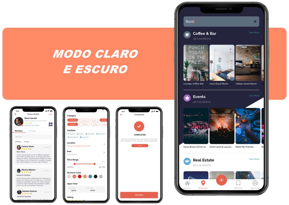 Aplicativo Guia Comercial Android e IOS Online com Administração SaaS