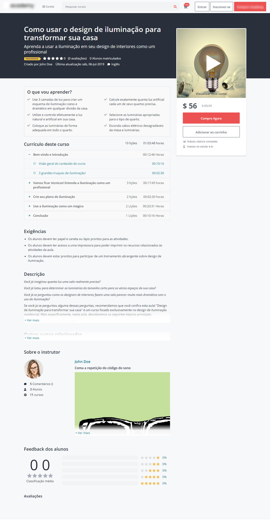 Aplicativo EAD Cursos Online Android IOS Com Site e Administração SaaS