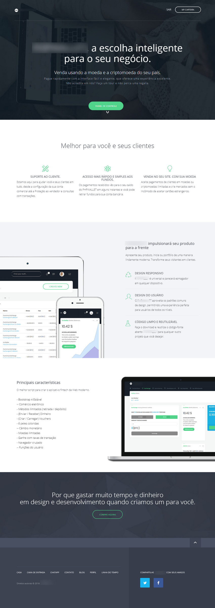 Script carteira Virtual Banco online Completo Com Admin