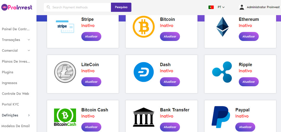 Script banco Digital Investimento Fintech Multinivel