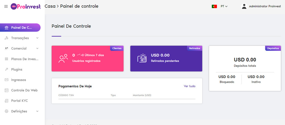 Script banco Digital Investimento Fintech Multinivel