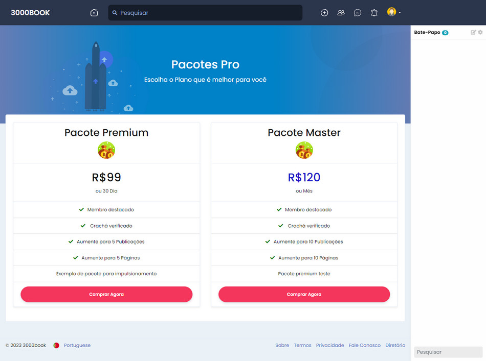 Aplicativo Rede Social Clone do Facebook Android IOS e Site