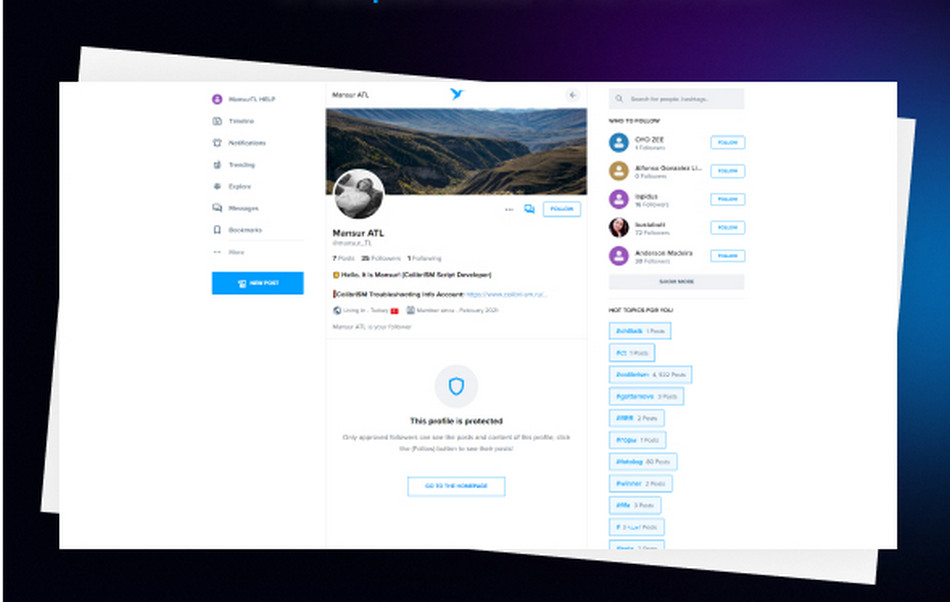Script Rede Social Twitter Clone Completa com administração