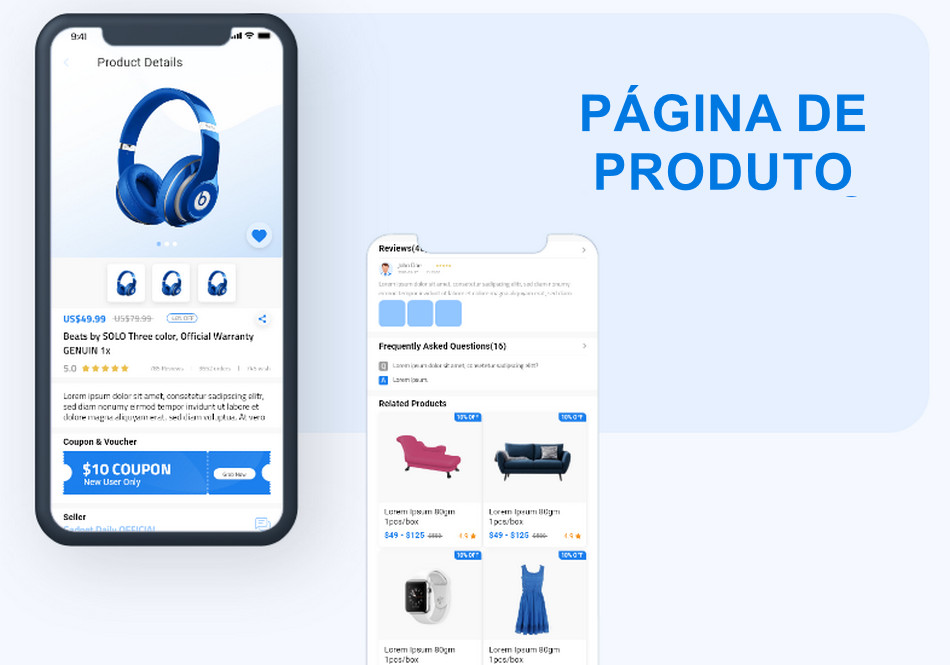 Aplicativo Delivery Ecommerce Marketplace Loja Virtual e PDV Android e IOS