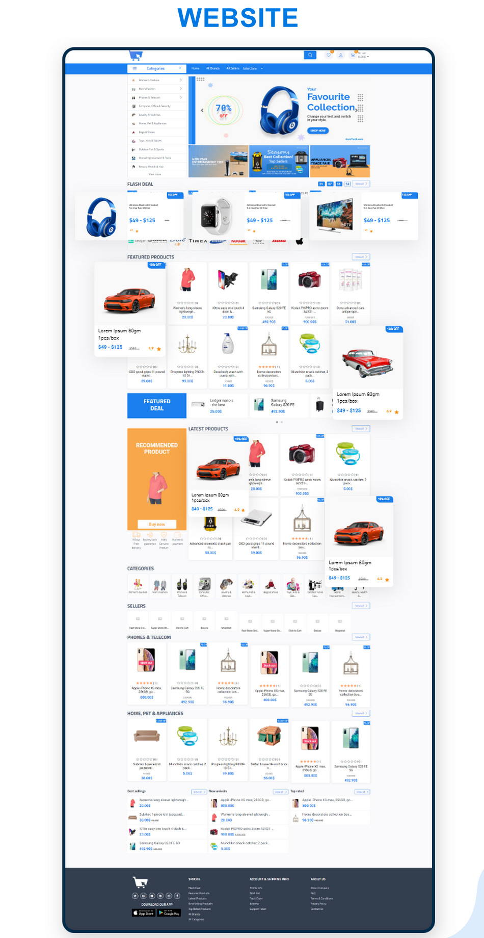Aplicativo Delivery Ecommerce Marketplace Loja Virtual e PDV Android e IOS