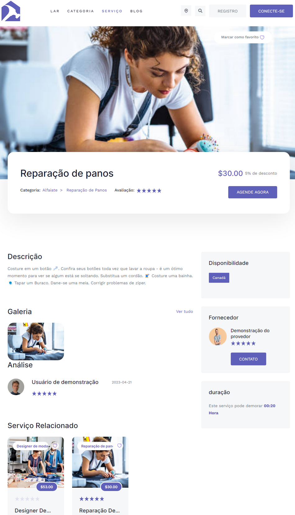 Aplicativo Serviços Android e IOS SaaS Getninjas Site e Admin