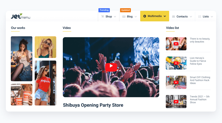 JetMenu WordPress Plugin Menu Personalizado Mega Menu