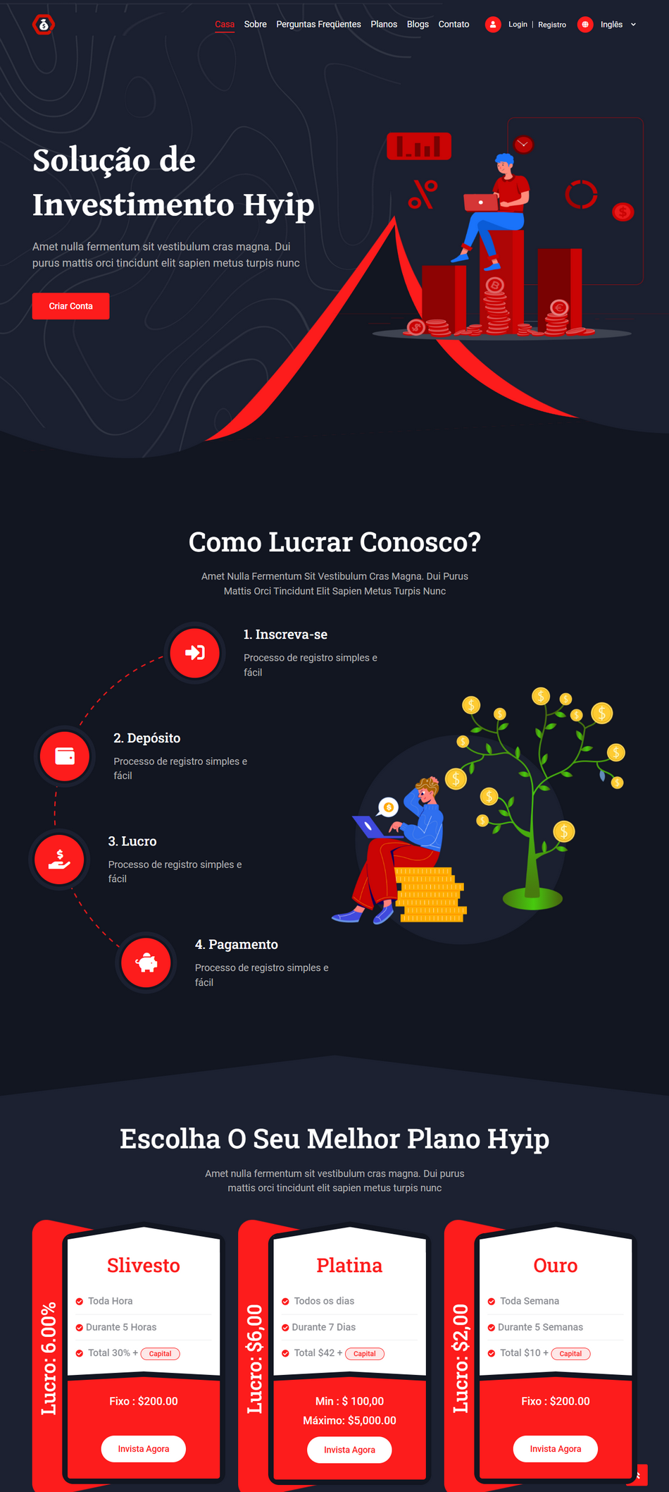 Aplicativo Investimento Cripto Multinivel Android e IOS com Site