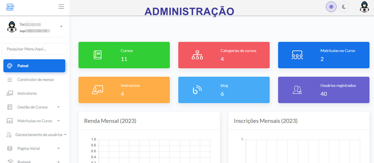 Script Cursos online completo com admin
