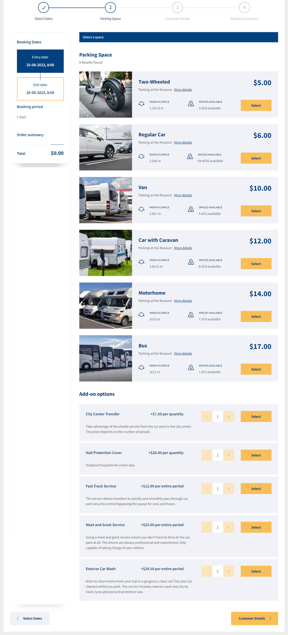 Estacionamento Car Park Booking Plugin WordPress