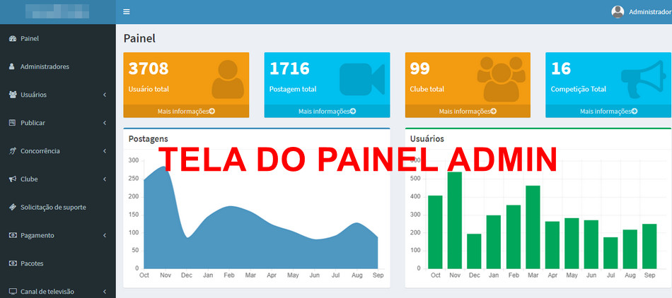 Aplicativo Clone Instagram Tiktok com Administração
