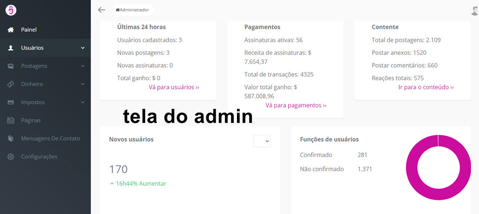 Script Only Fans Clone Completo com Administração