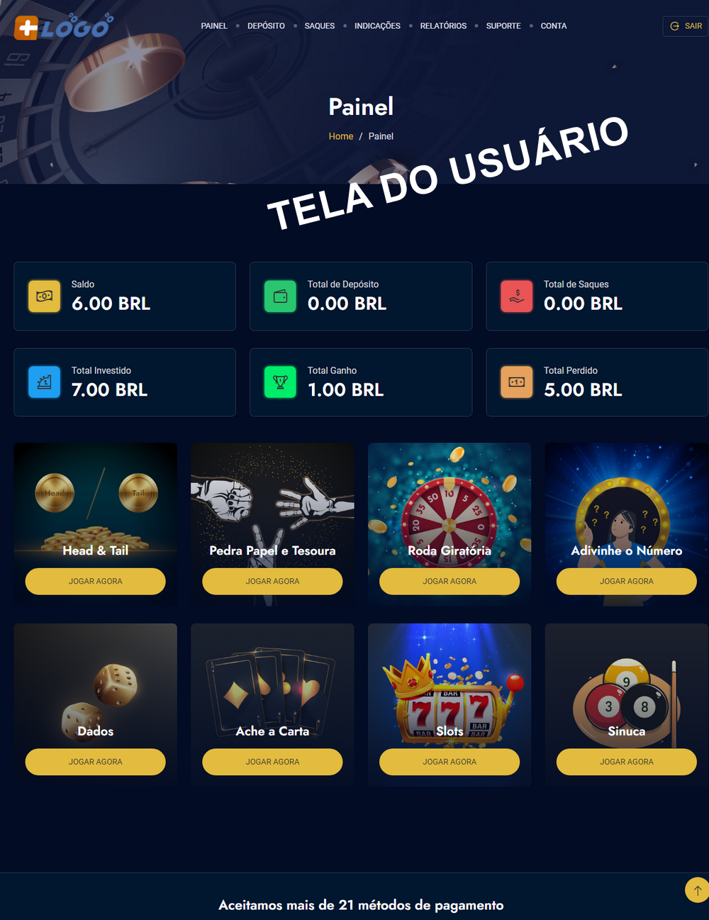 Sistema Apostas Cassino Online Multinivel Completo