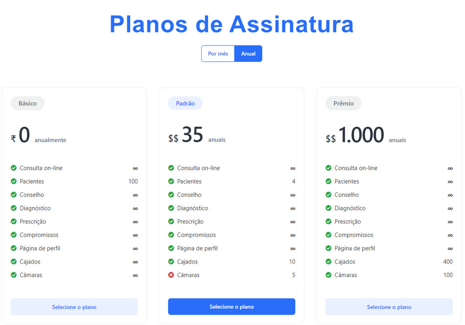 Sistema Clínica Hospital com Telemedicina SaaS