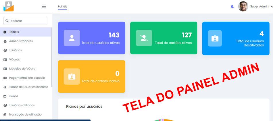 Sistema Vcard Cartão de Visita Virtual SaaS