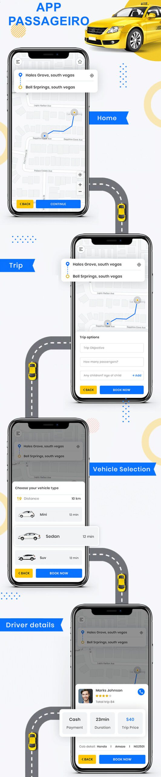 Aplicativo Uber Clone com Rastreador Android e IOS