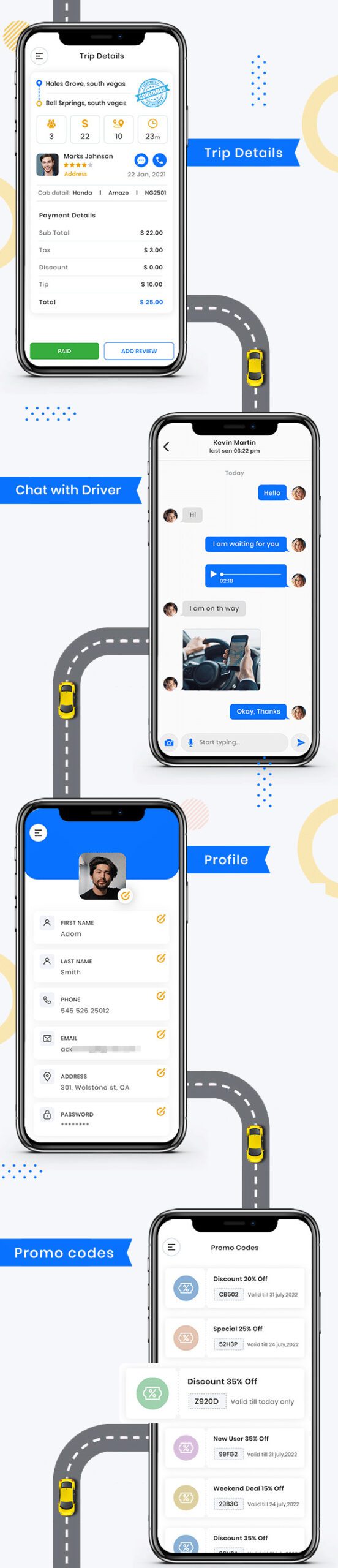 Aplicativo Uber Clone com Rastreador Android e IOS