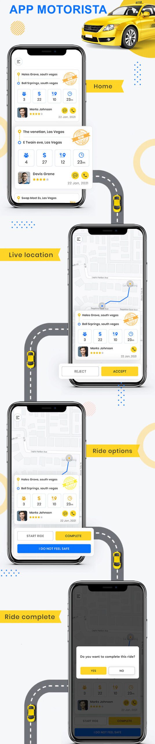 Aplicativo Uber Clone com Rastreador Android e IOS