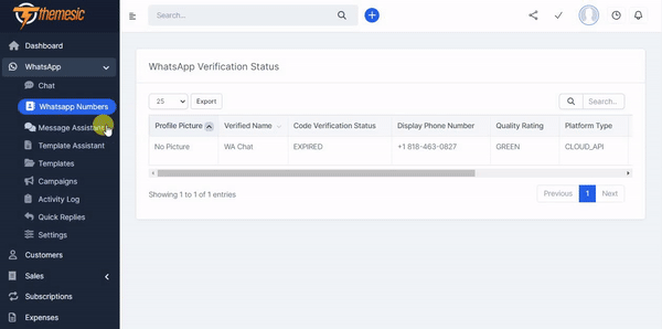 Módulo WhatsApp Official Cloud API Chat Perfex CRM