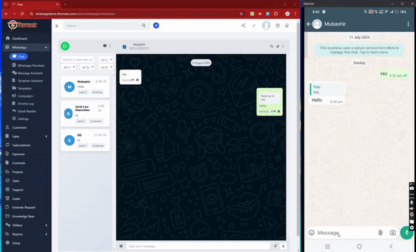 Módulo WhatsApp Official Cloud API Chat Perfex CRM