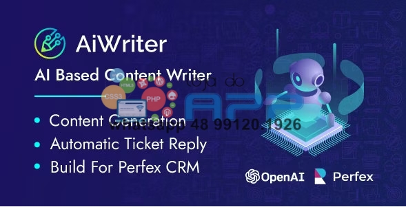 Perfex CRM AiWriter Content Generator