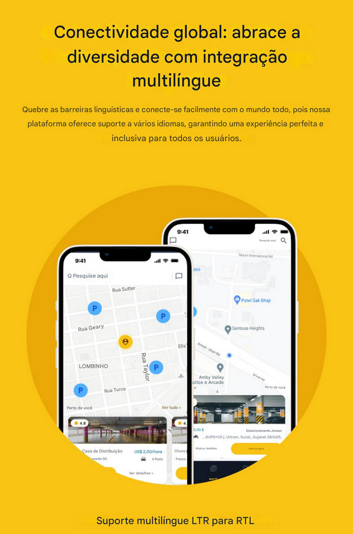 Aplicativo Estacionamento Android e IOS marketplace