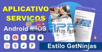 App Serviços Android e IOS SaaS Getninjas Site e Admin