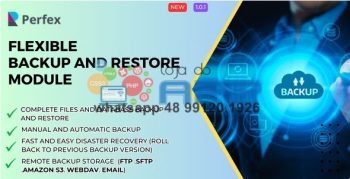 Flexible Backup and Restore Module for Perfex CRM