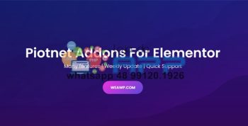 Piotnet Addons Pro For Elementor Completo