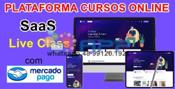 Plataforma Cursos SaaS Live Class Mercado Pago