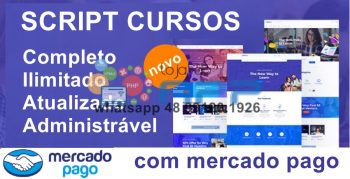 Script Cursos online completo com admin