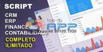 Script financeiro CRM Faturamento, Contabilidade e Clientes Português BR SaaS