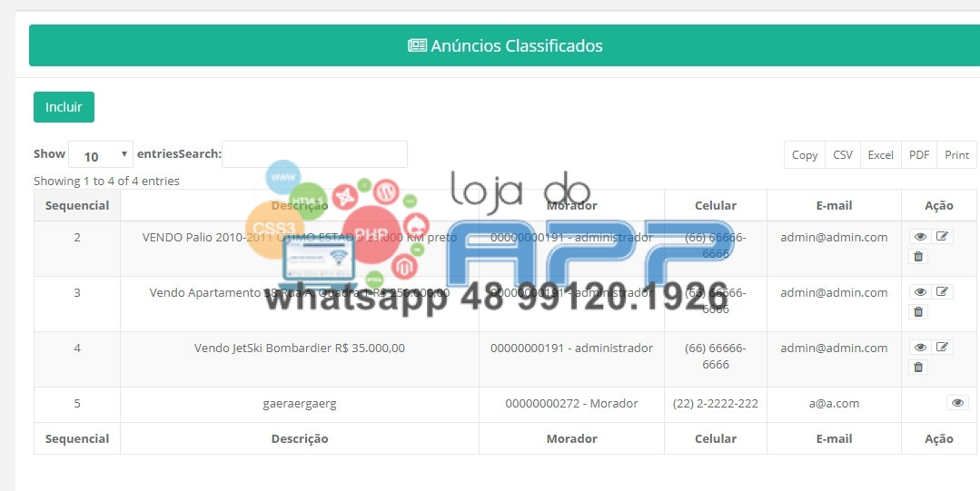 Script Gerenciador Administração Condomínios completo - Imagem 5