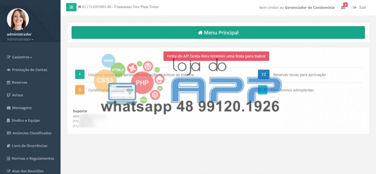 Script Gerenciador Administração Condomínios completo