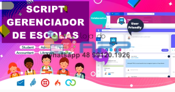 Script Gerenciador Escola com Site Full com admin