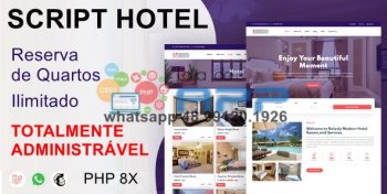 Script Hotel Reservas de Quartos completo com admin