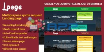 Script Site Administrável Landing Page