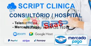 Sistema Clínica Hospital com Telemedicina SaaS